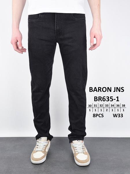Джинсы Baron Jeans (30-38) BR635-1 black (деми)
