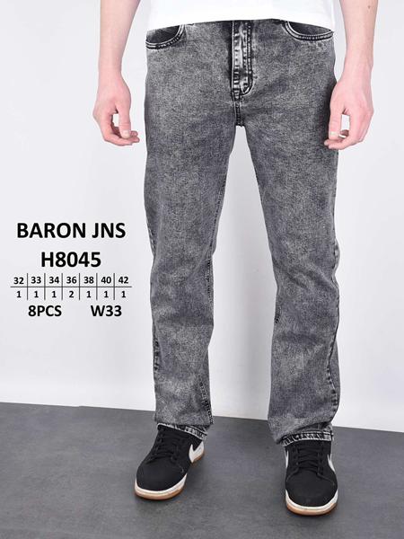 Джинсы Baron Jeans (32-42) H8045 grey (деми)