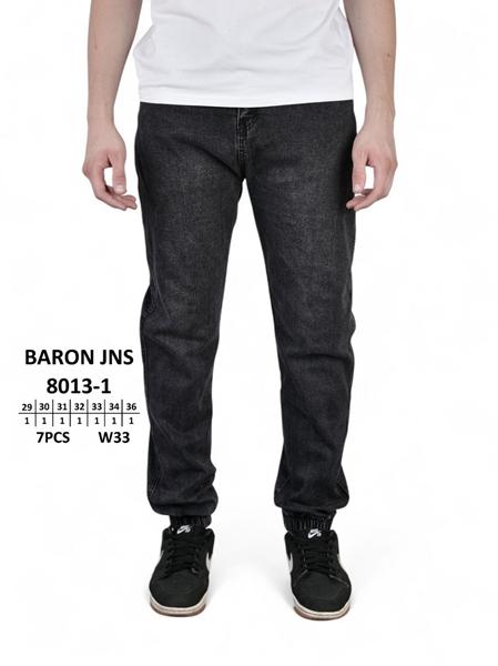 Джинсы Baron Jeans (29-36) 8013-1 black (деми)