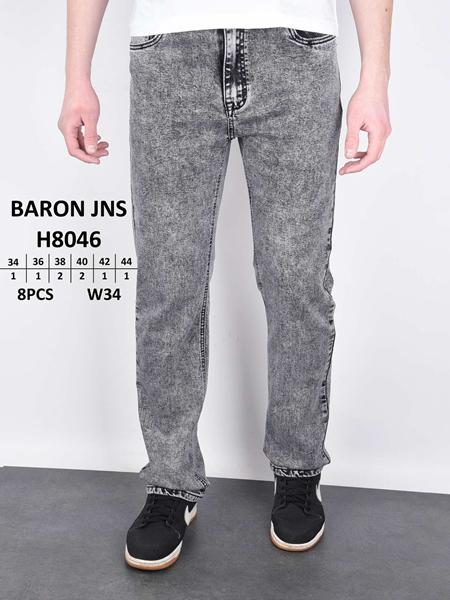 Джинсы Baron Jeans (34-44) H8046 l.grey (деми)