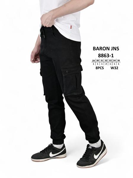 Джинсы Baron Jeans (29-36) 8863-1 black (деми)