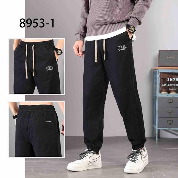 Штаны спорт Baron Jeans (28-36) 8953-1 black (деми)