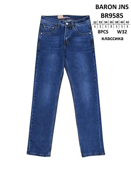 Джинсы Baron Jeans (32-42) BR9585 blue (деми)