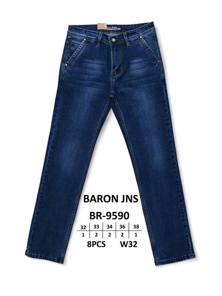 Джинсы Baron Jeans (32-38) BR9590 blue (деми)