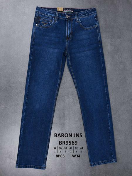 Джинсы Baron Jeans (34-44) BR9569 blue (деми)