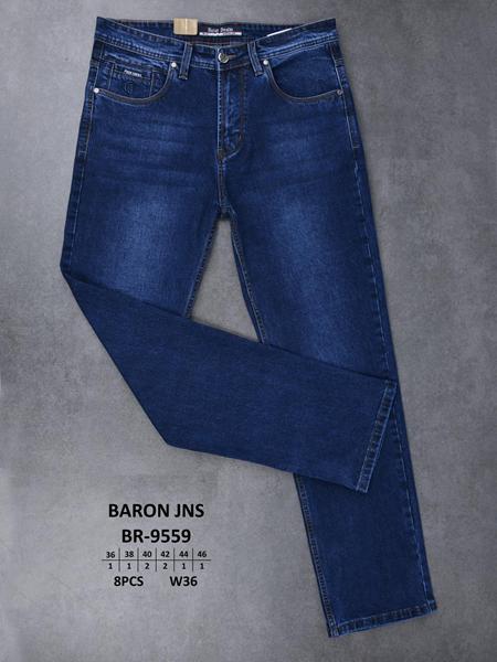 Джинсы Baron Jeans (36-46) BR9559 blue (деми)