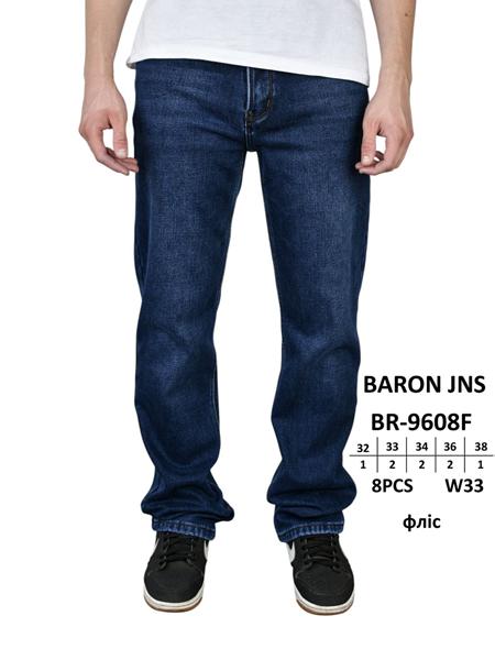 Джинсы Baron Jeans (32-38) BR9608F blue (зима)