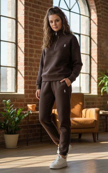 Костюм спорт Zalov (46-50) ZW1065 brown (зима)