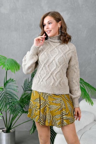 Свитер Karon (one size) 3027 beige (зима)