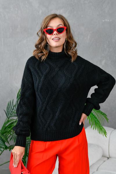 Свитер Karon (one size) 3027 black (зима)