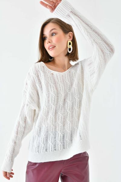 Свитер Karon (42-46) 8166 white (деми)