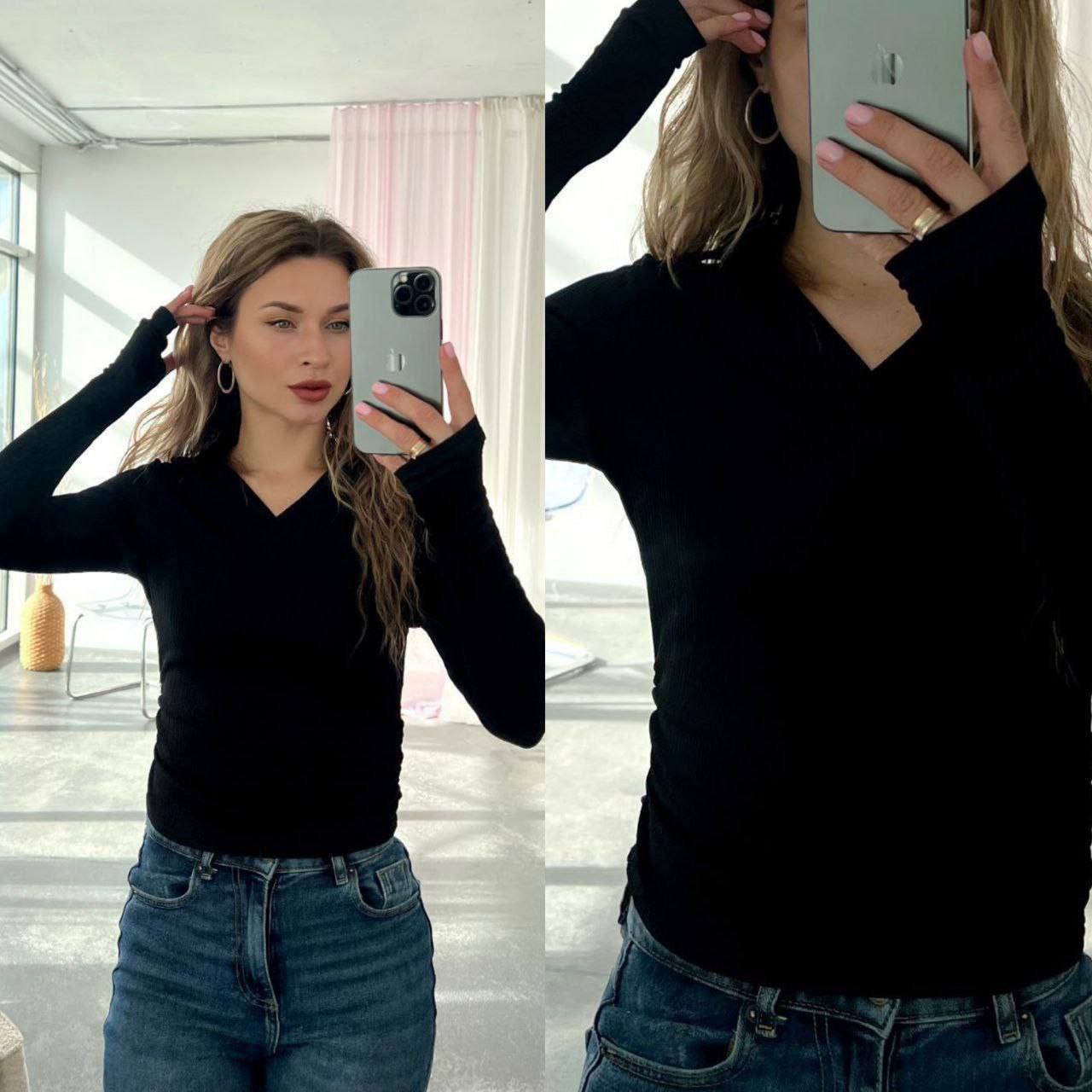 Свитер Arina (42-48) 5143 black (деми)