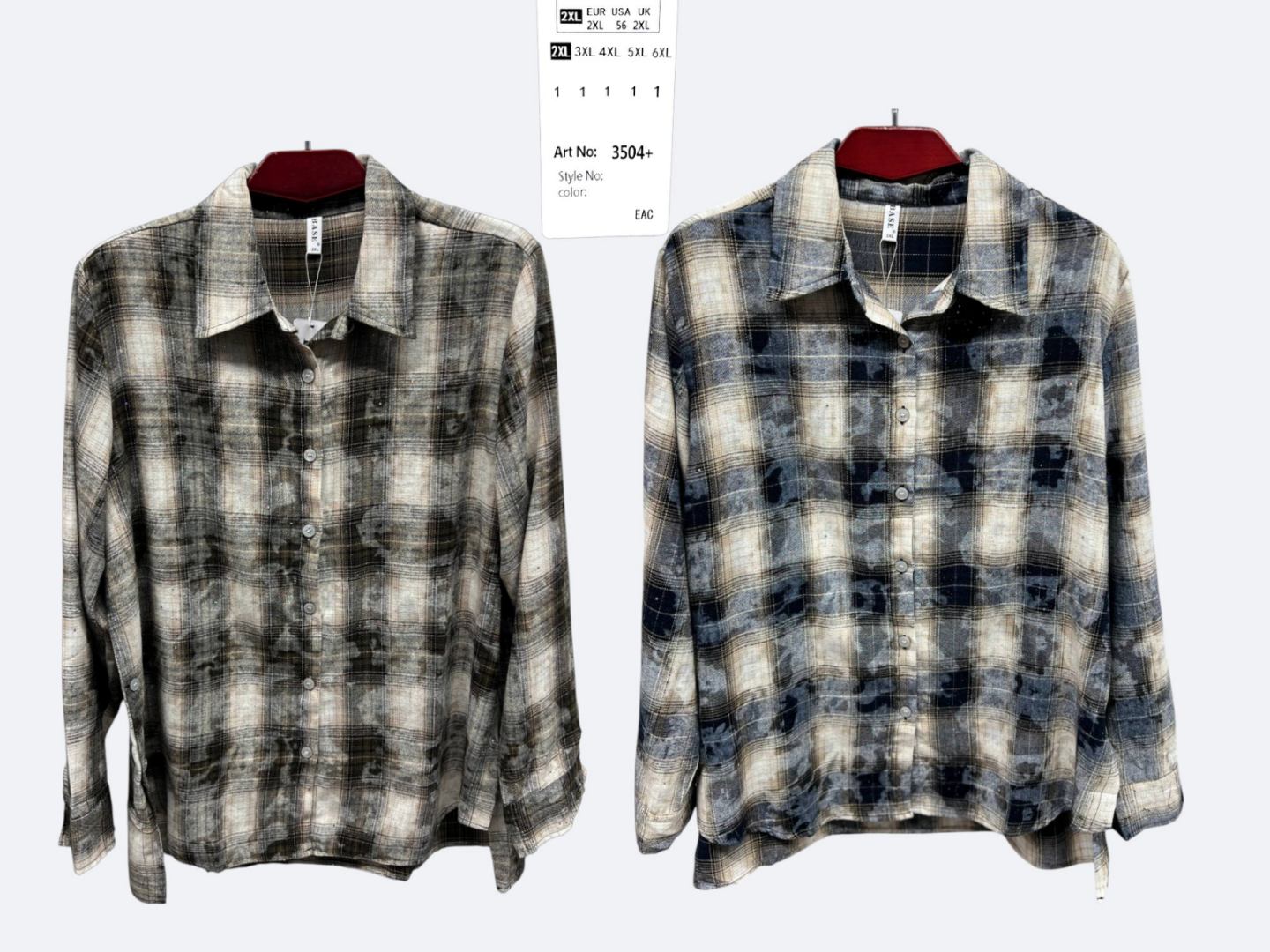 Рубашка BASE (2XL-6XL) 3504+ l.blue (деми)