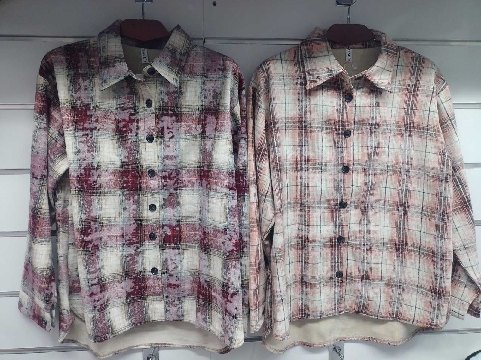 Рубашка BASE (M-2XL) 892 wine (зима)