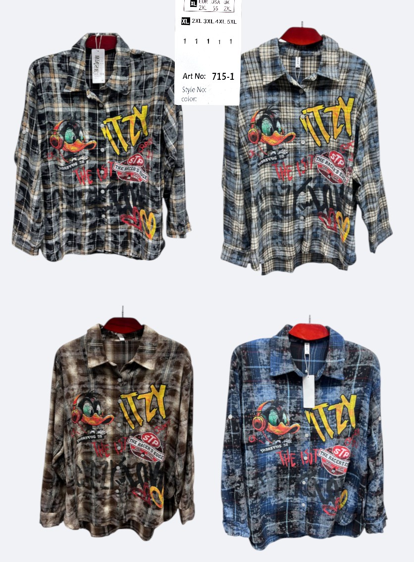 Рубашка BASE (XL-5XL) ZY735-1 blue (деми)