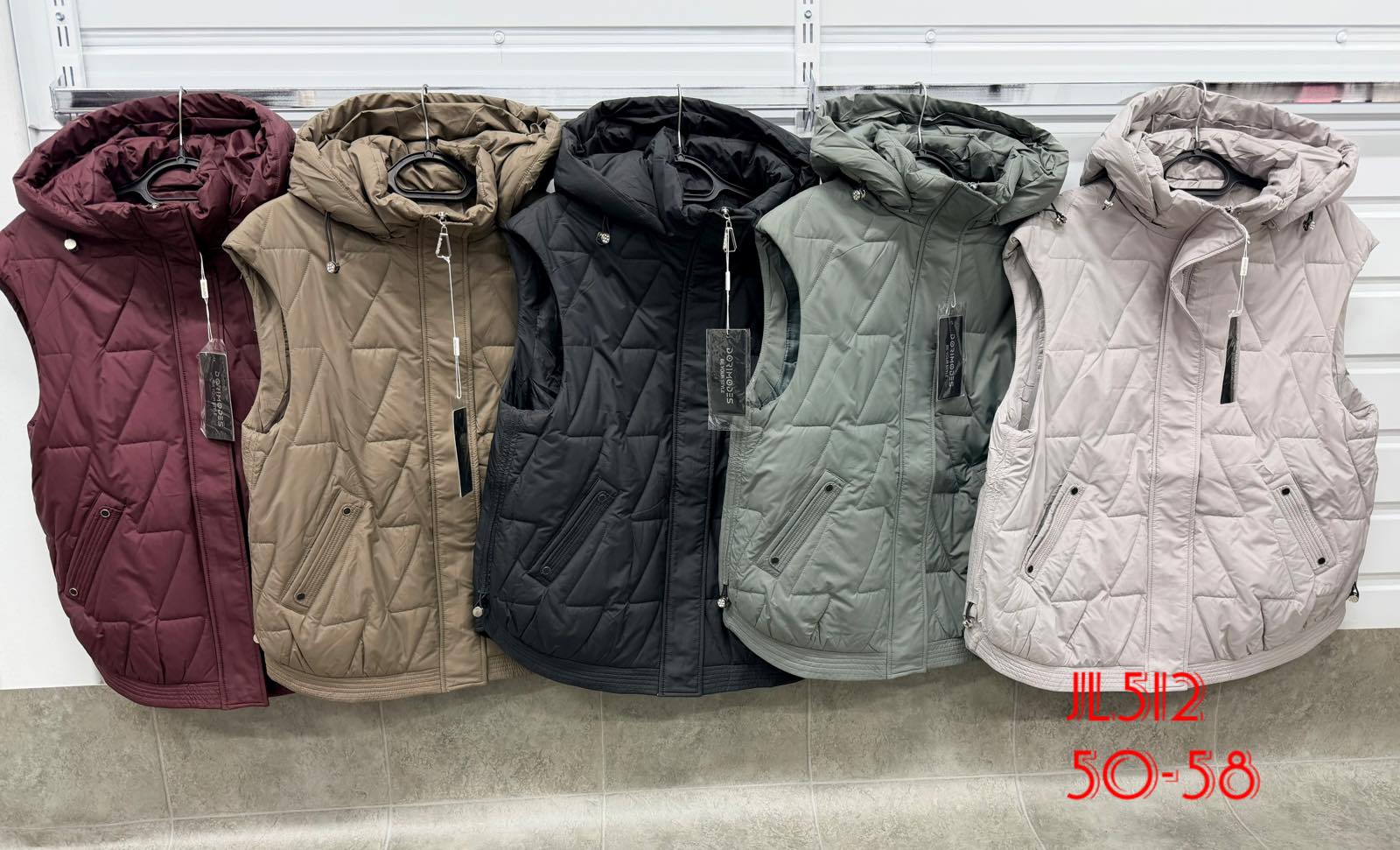 Жилетка Dorimodes (50-58) JL510 black (деми)