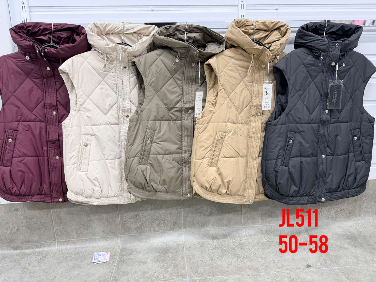 Жилетка Dorimodes (50-58) JL511 l.beige (деми)