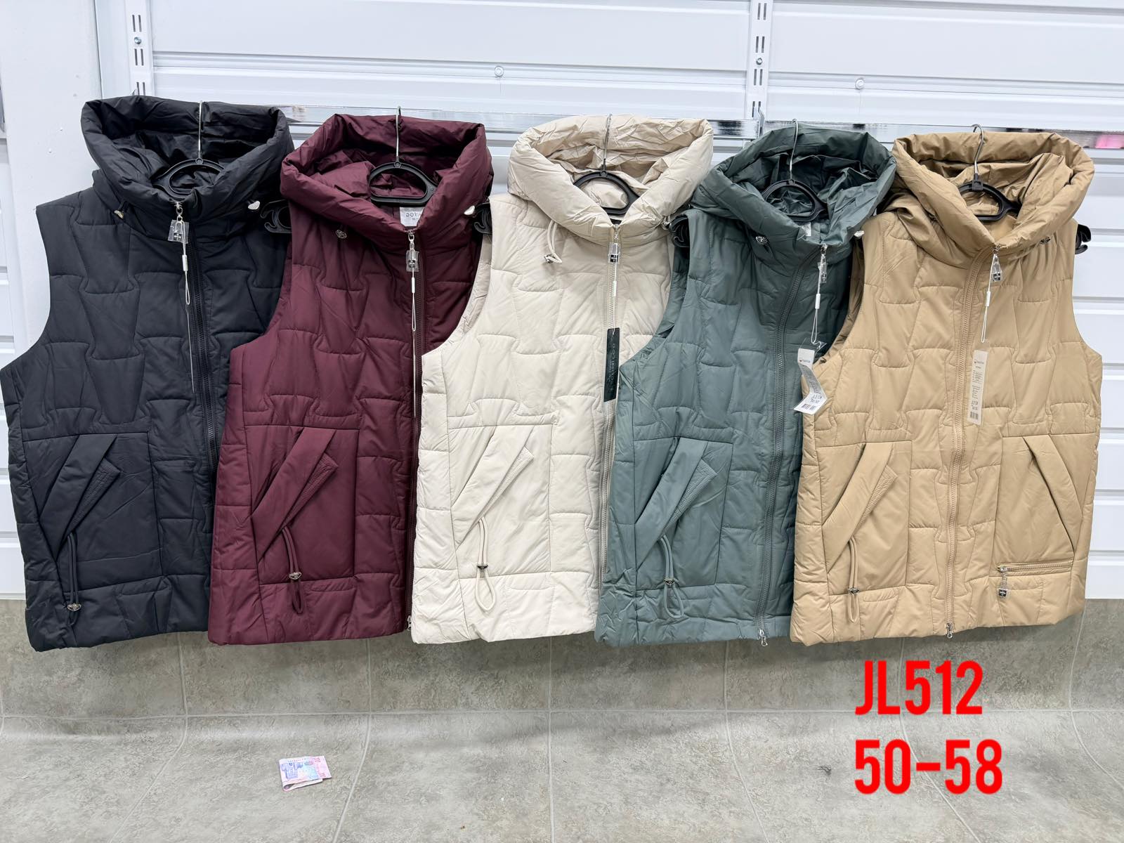 Жилетка Dorimodes (50-58) JL512 d.beige (деми)