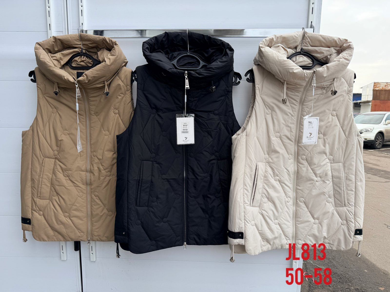 Жилетка Dorimodes (50-58) JL813 beige (деми)