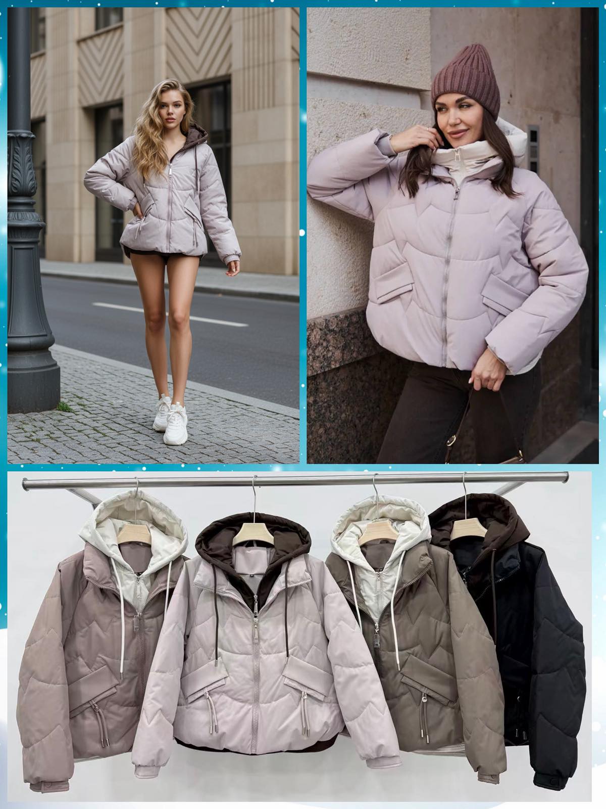 Куртка Dorimodes (M-2XL) KX856 beige (зима)