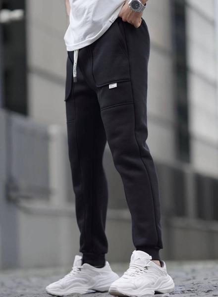 Штаны спорт Safina (46-56) 672 black (зима)