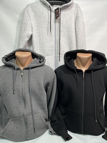 Кофта спорт Sabihina (M-2XL) SB1557 l.grey (зима)