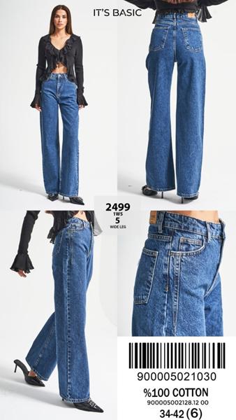 Джинсы Jeans Style (34-42) 2499-1W5-5 blue (деми)