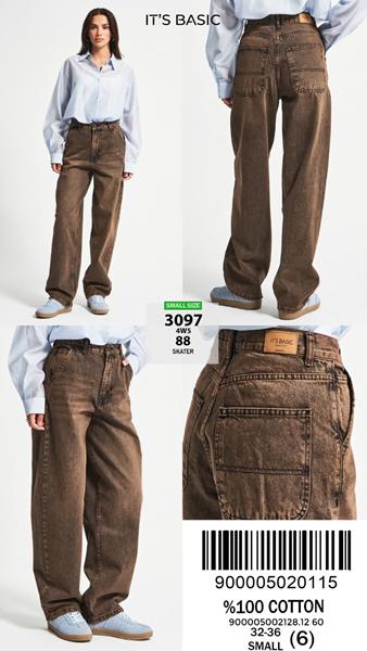 Джинсы Jeans Style (32-36) 3097-4W5-88 brown (деми)