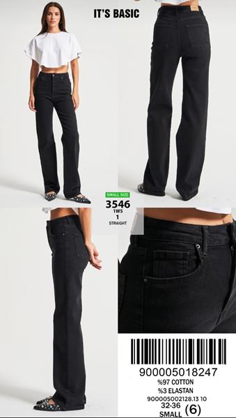 Джинсы Jeans Style (32-36) 3546-1W5-1 black (деми)