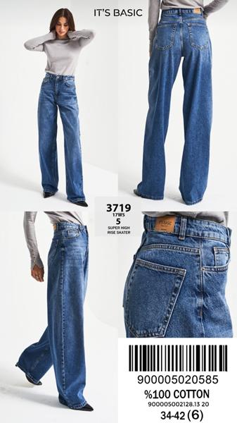 Джинсы Jeans Style (34-42) 3719-17W5-5 blue (деми)