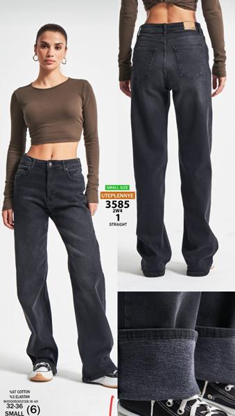 Джинсы Jeans Style (32-36) 3585-2W4-1 d.grey (деми)