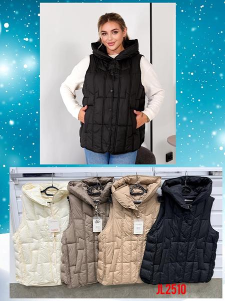 Жилетка Шаолинь (3XL-5XL) 2510 black (деми)