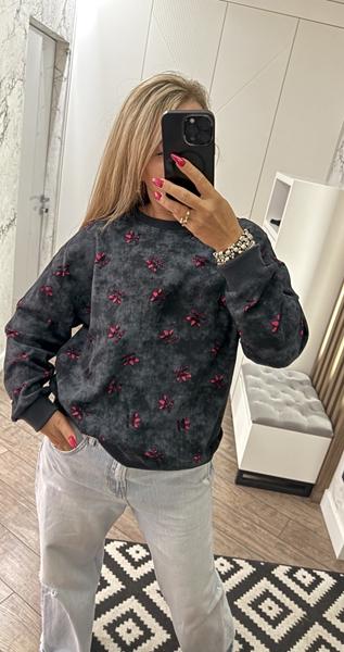 Свитер Lora (one size) LR991 d.grey (деми)