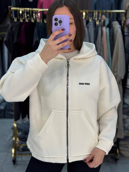 Кофта спорт Arina (42-48) 4252 white (зима)