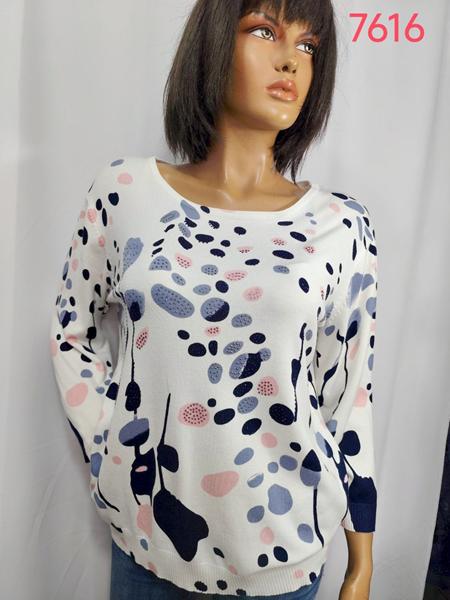 Свитер LIDA (XL-4XL) 7616 white (деми)