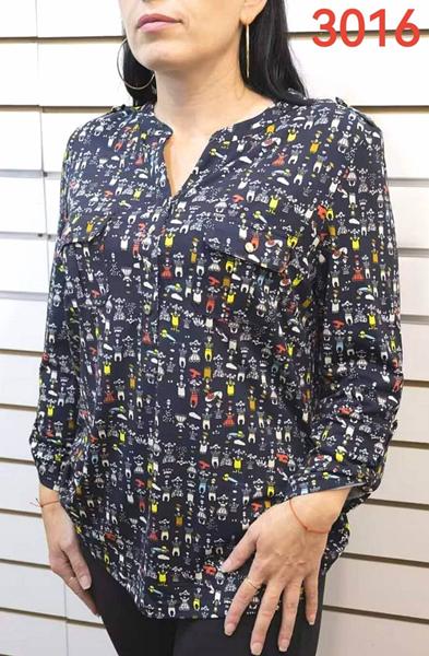 Рубашка LIDA (52-62) 3016 navy (деми)