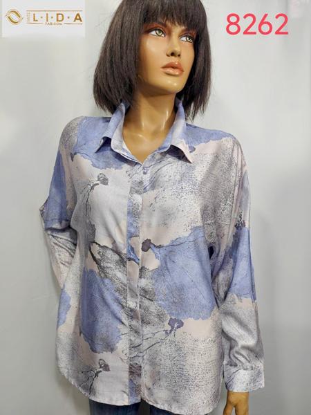 Рубашка LIDA (52-62) 8262 silver (деми)
