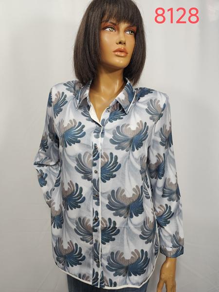 Рубашка LIDA (52-62) 8128 grey (деми)