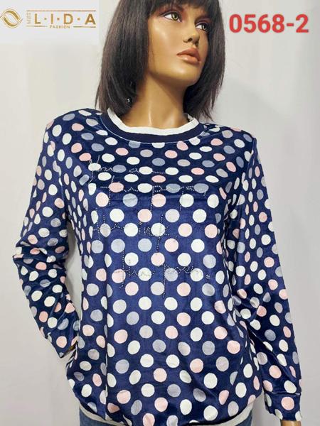 Свитер LIDA (52-62) 0568-2 blue (деми)