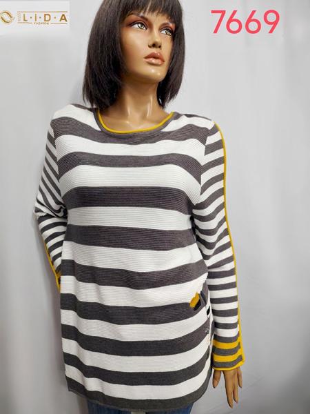 Свитер LIDA (52-62) 7669 white (деми)