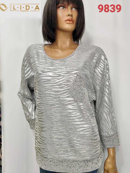 Свитер LIDA (52-62) 9839 silver (деми)