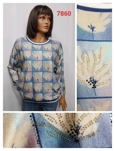 Свитер LIDA (52-62) 7860 l.blue (деми)