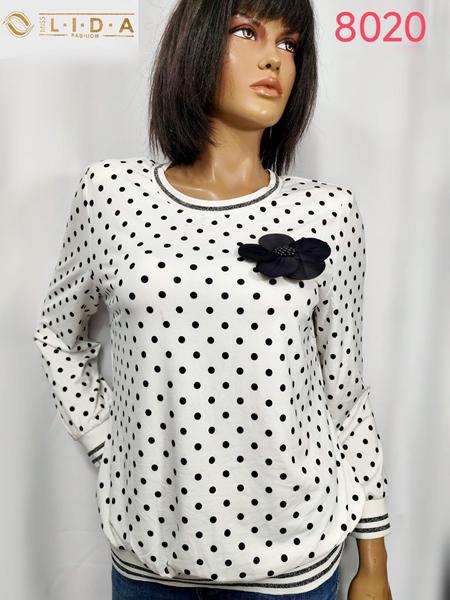 Свитер LIDA (52-62) 8020 white (деми)