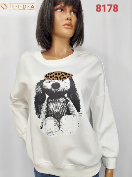 Свитер LIDA (52-62) 8178 white (деми)