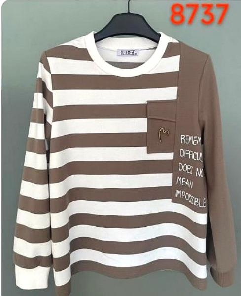 Свитер LIDA (52-62) 8737 brown (деми)