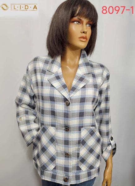 Пиджак LIDA (52-62) 8097-1 grey (деми)