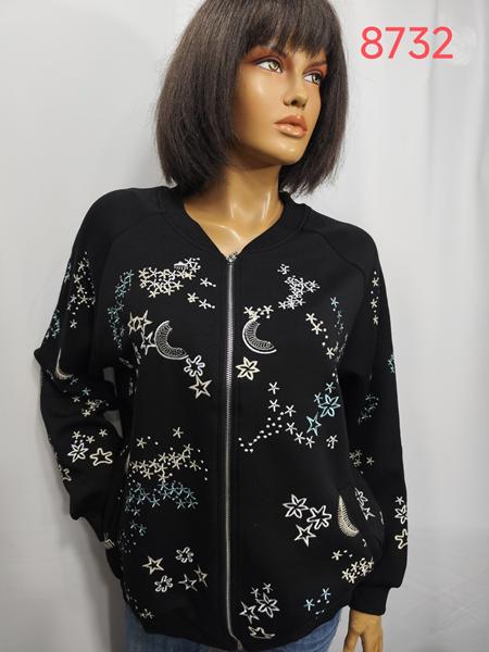 Кофта LIDA (52-62) 8732 black (деми)