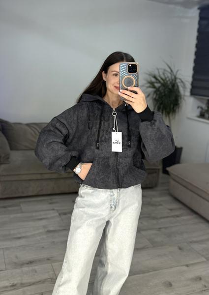 Кофта спорт S.Style (42-48) 51-1 grey (зима)