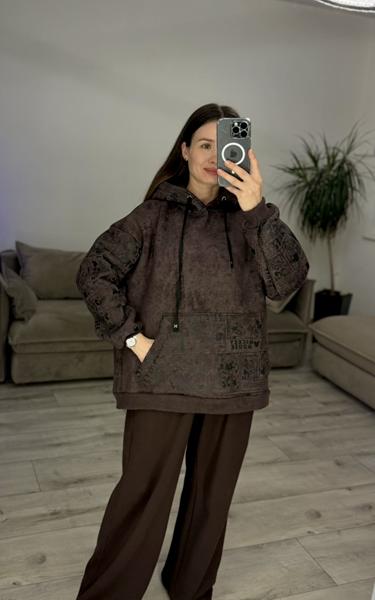 Худи S.Style (42-48) 615 brown (зима)