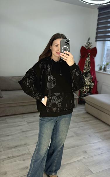 Худи S.Style (one size) 619 black (зима)